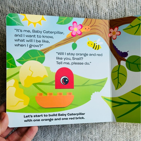 Lego Grow Caterpillar Grow ❕🐛 Baby Board Book - Picture 2 of 6